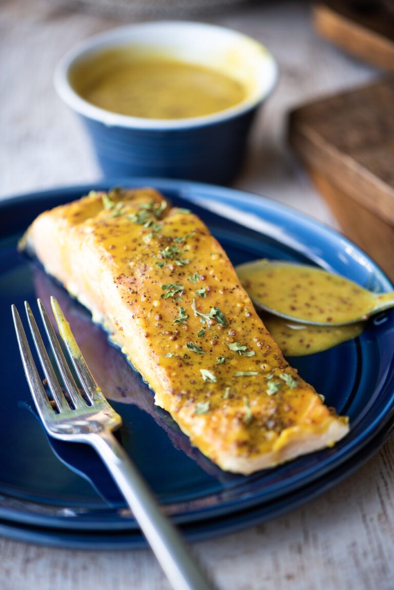 Honey Mustard Glazed Salmon Dude That Cookz
