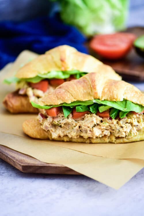 Chicken Salad Croissant Sandwich | Dude That Cookz