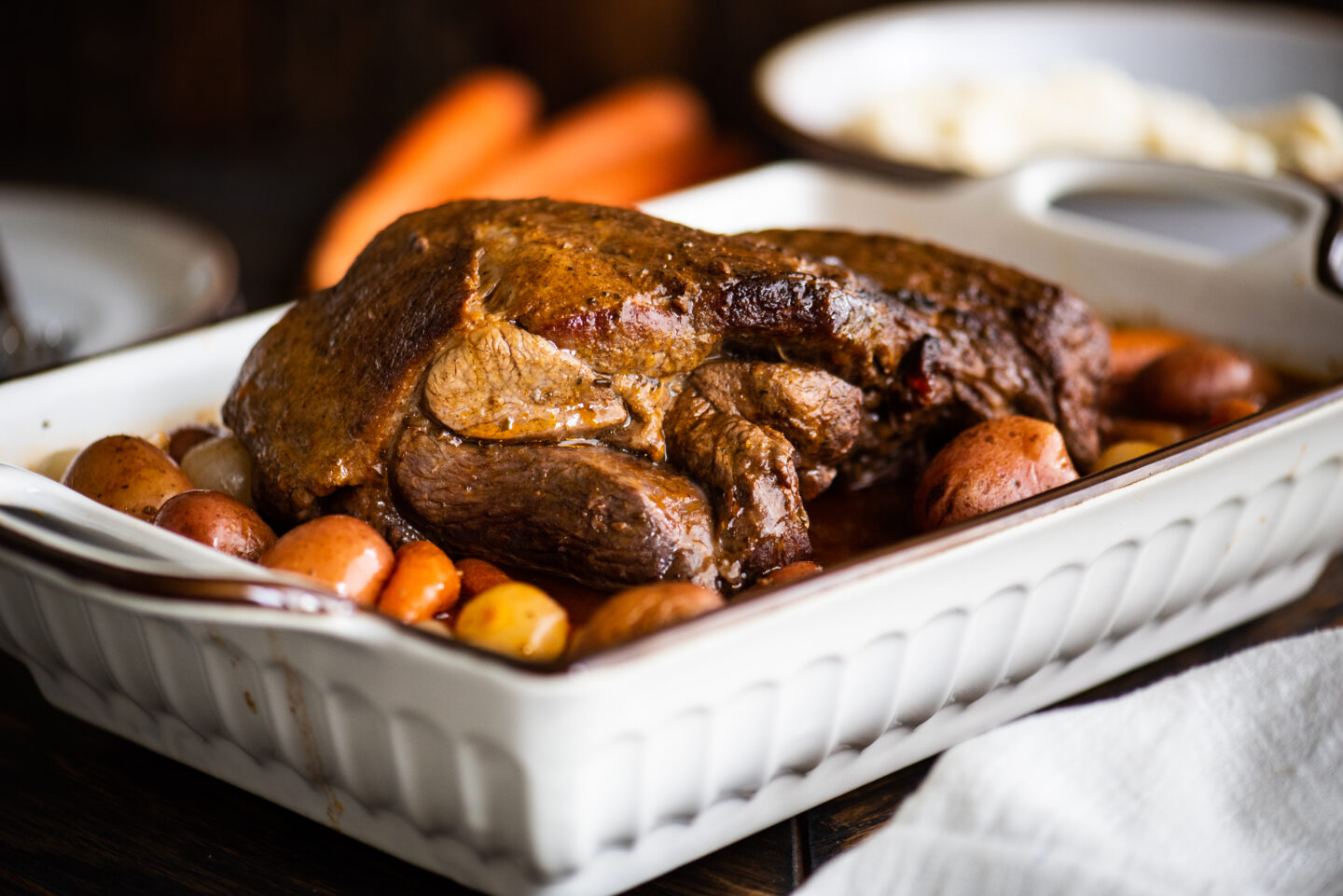 Red Wine Braised Leg Of Lamb | Dude That Cookz