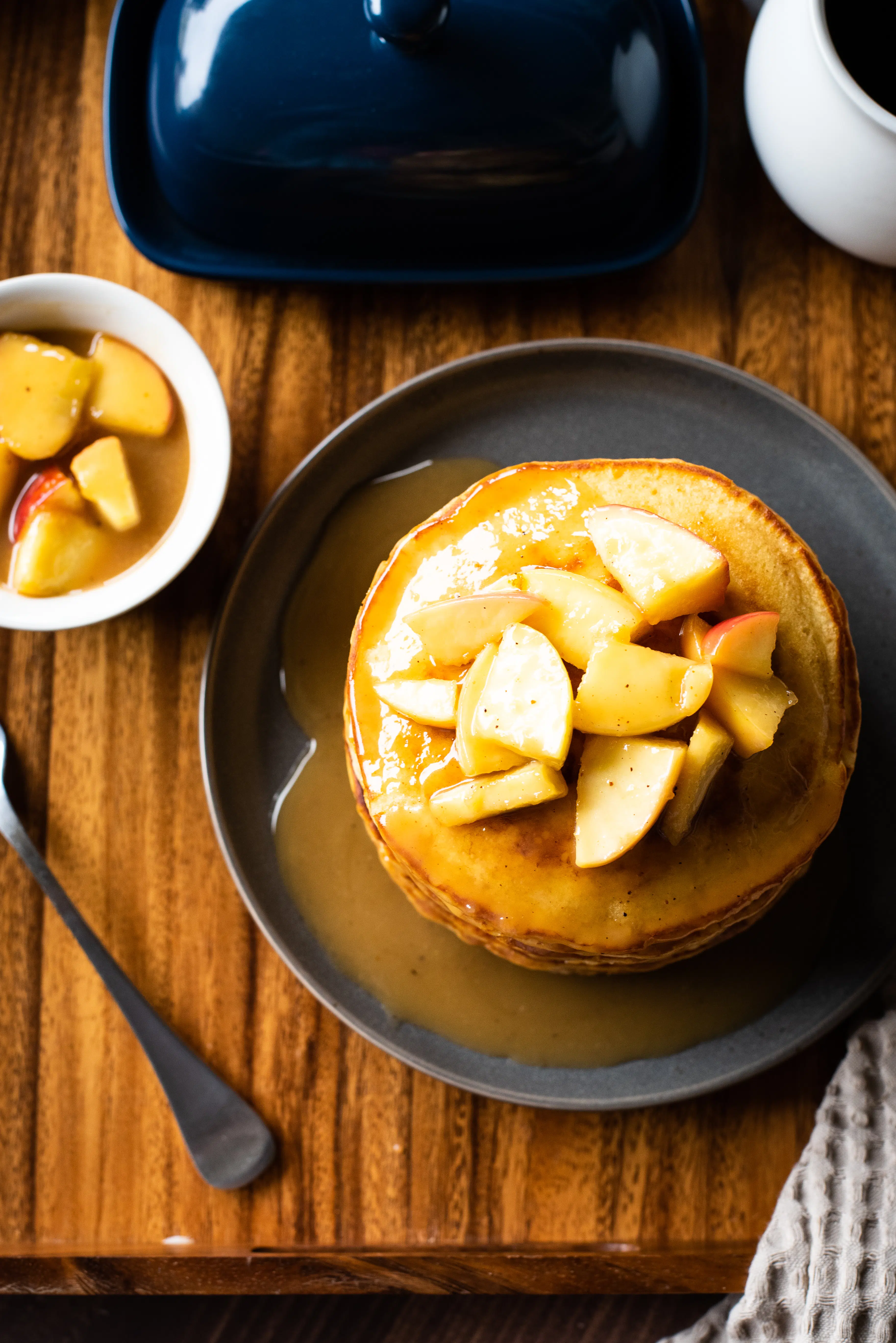 Spiced Buttermilk Pancakes with Caramelized Apples