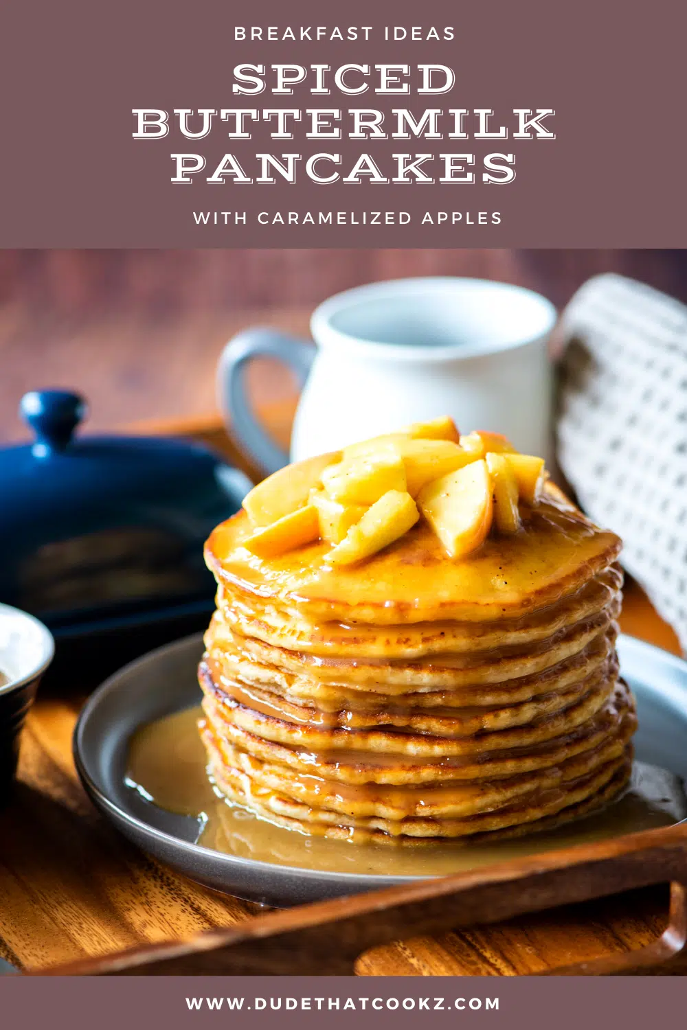Spiced Buttermilk Pancakes with Caramelized Apples