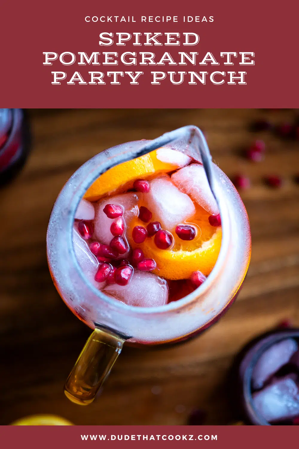 Spiked Pomegranate Party Punch