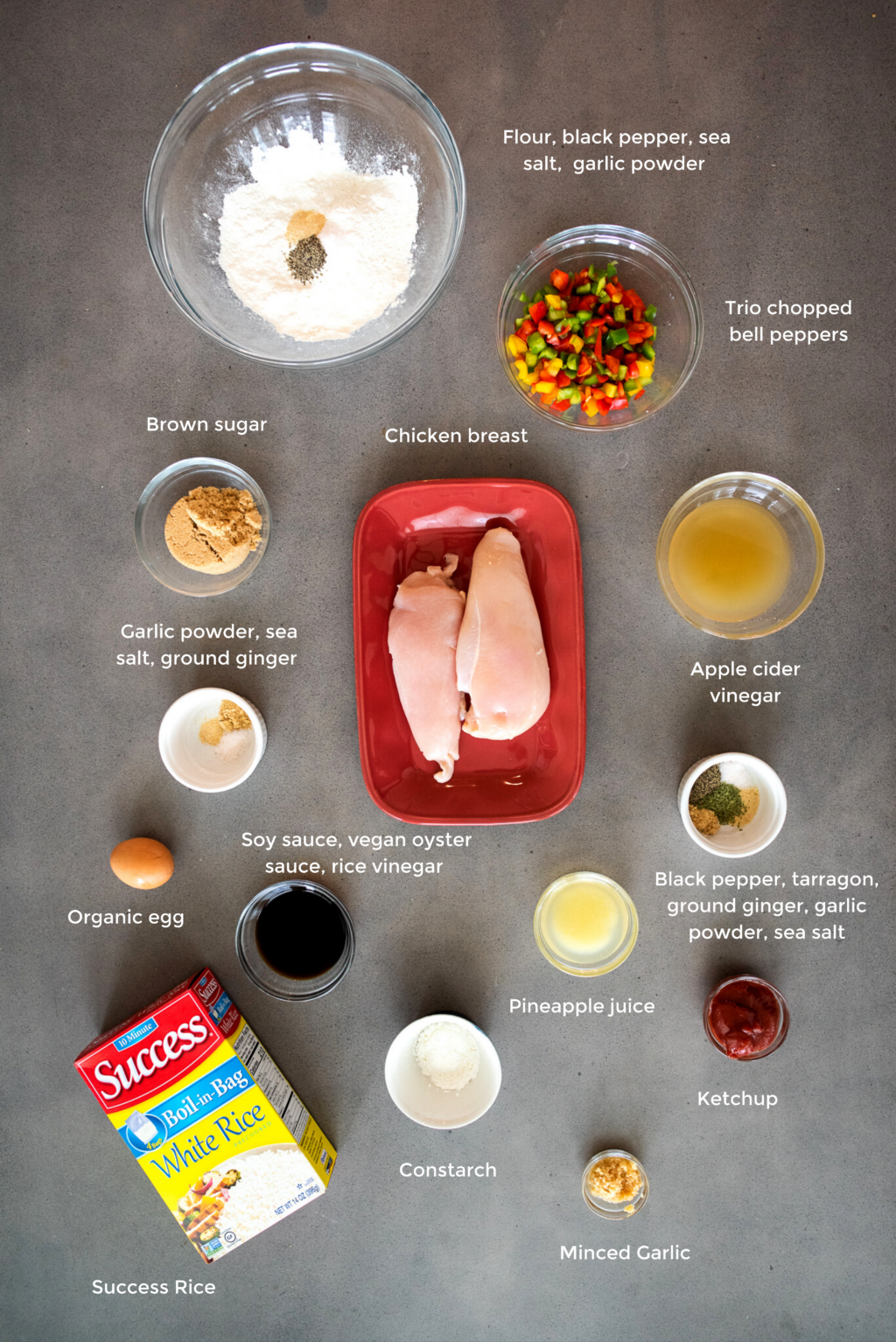 sweet and sour chicken ingredients