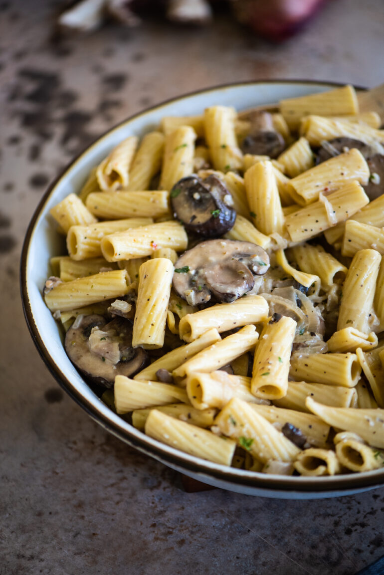 Healthier Mushroom Rigatoni Recipe Dude That Cookz