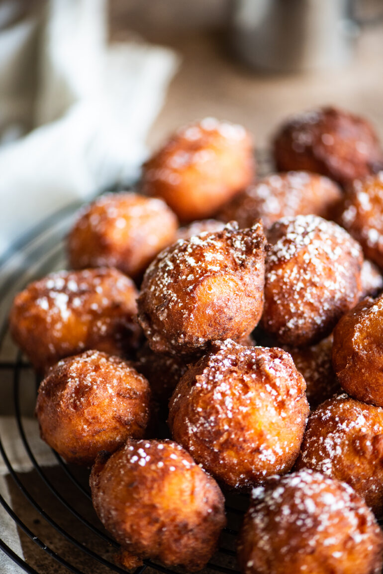 close up of sweet potato fritters