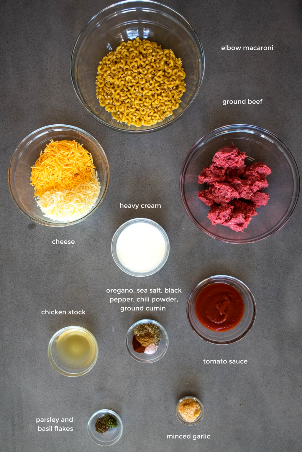 cheeseburger casserole ingredients