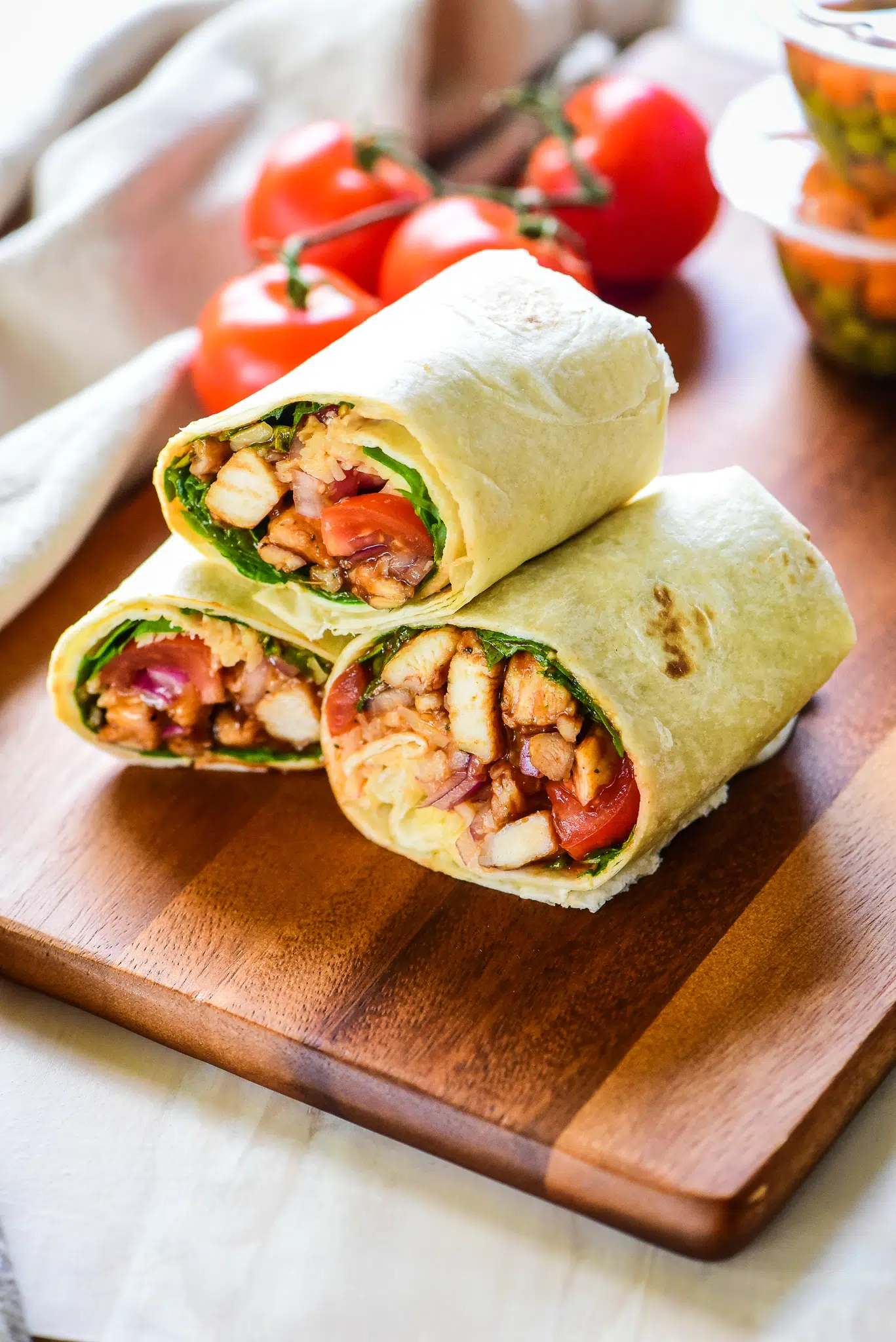 Easy BBQ Chicken Wrap Recipe (10 Minutes)