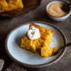 Pumpkin Butter Bars with whipped topping