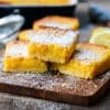 lemon bars stacked