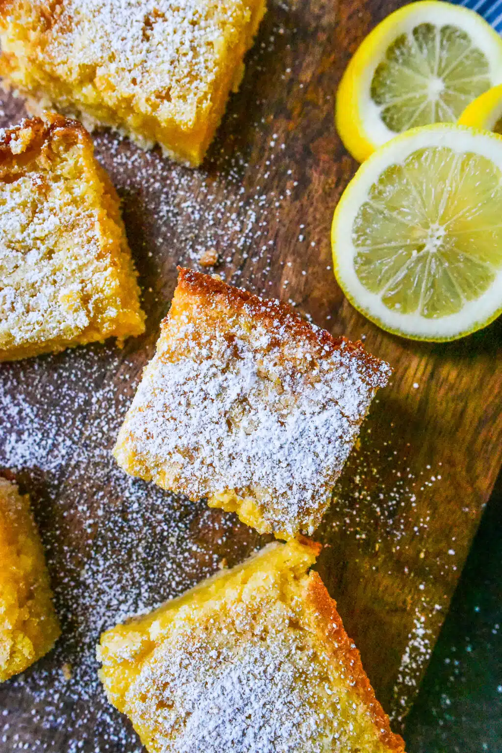 overhead shot of lemon bars