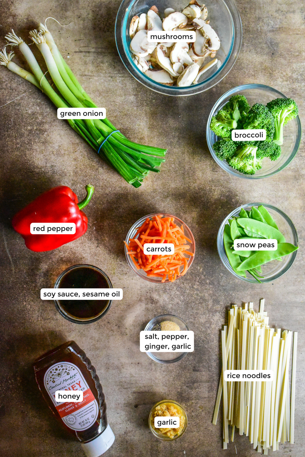 veggie stir fry noodle ingredients