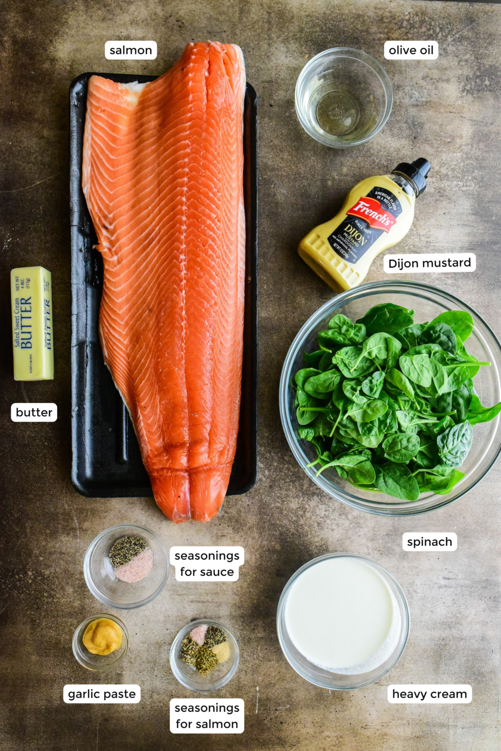 pan seared salmon with mustard sauce ingredients