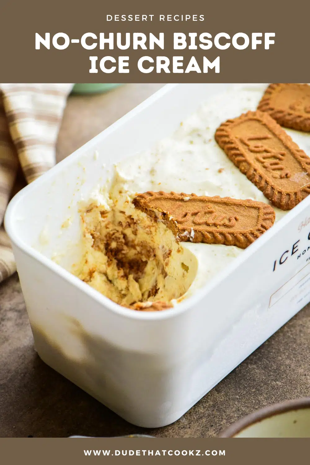 no-churn biscoff ice cream