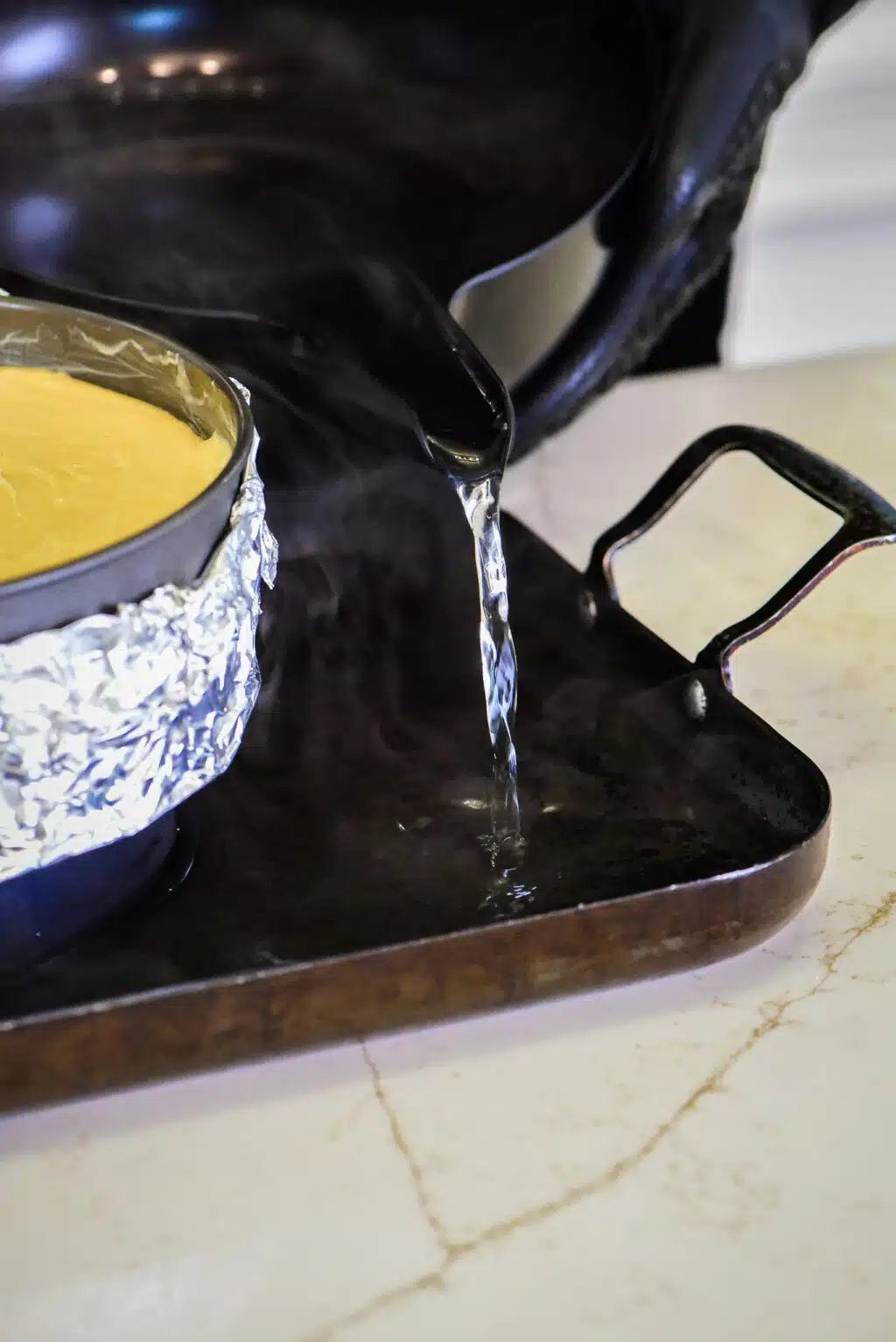 prepare the water bath