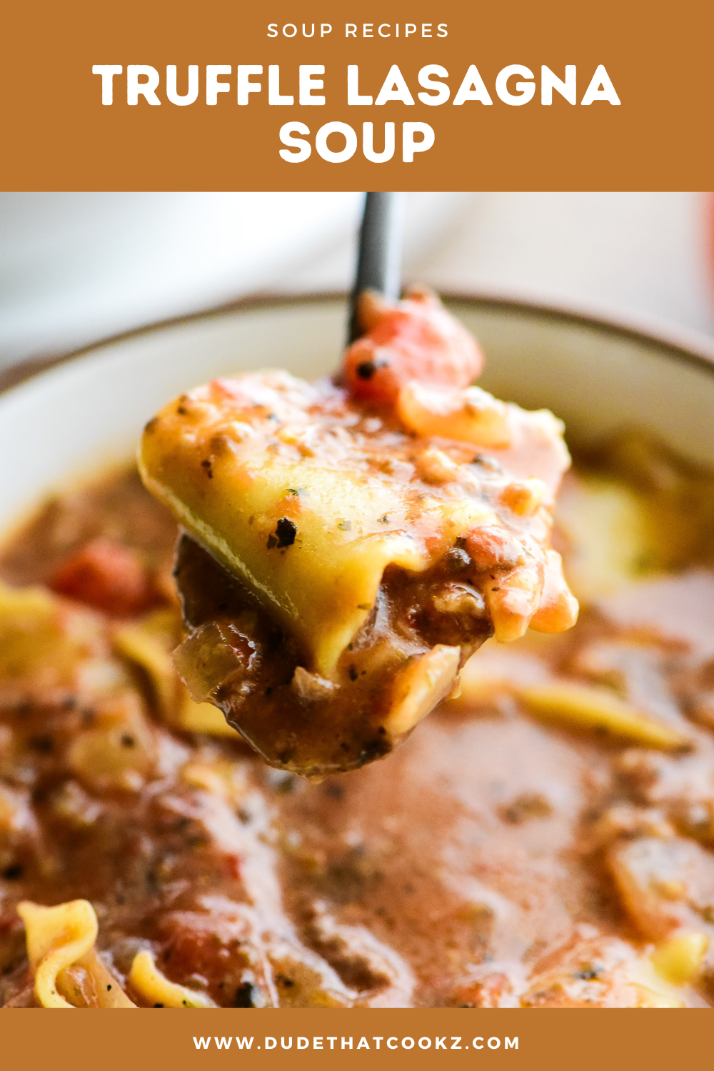 Truffle lasagna soup