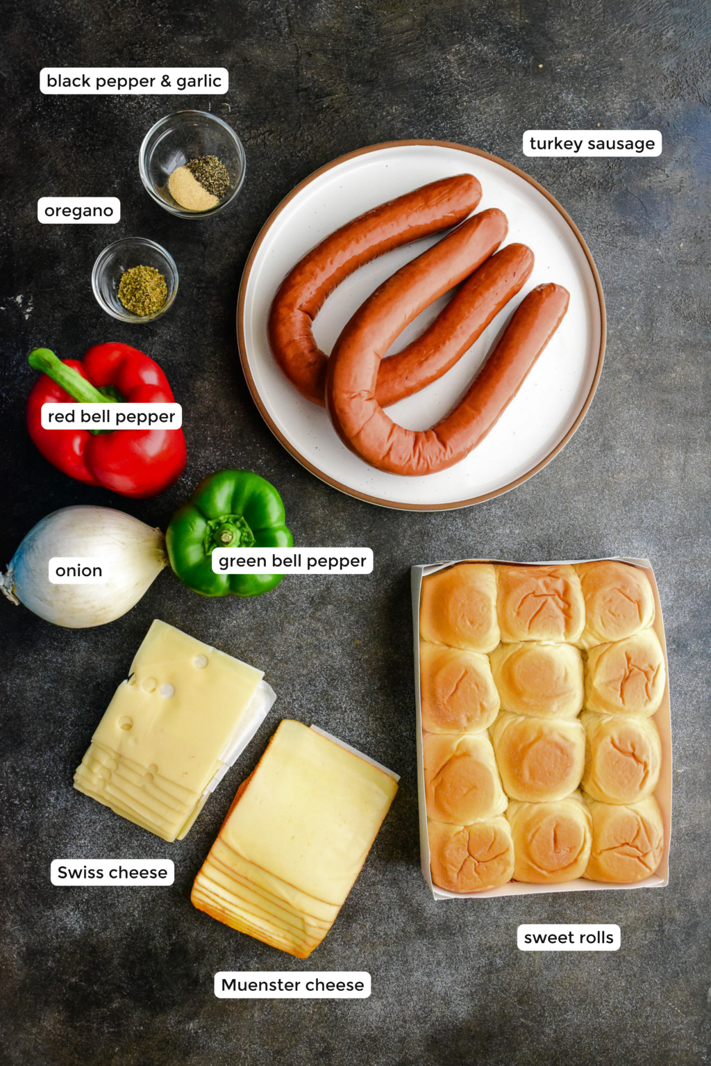 sausage and peppers sliders ingredients