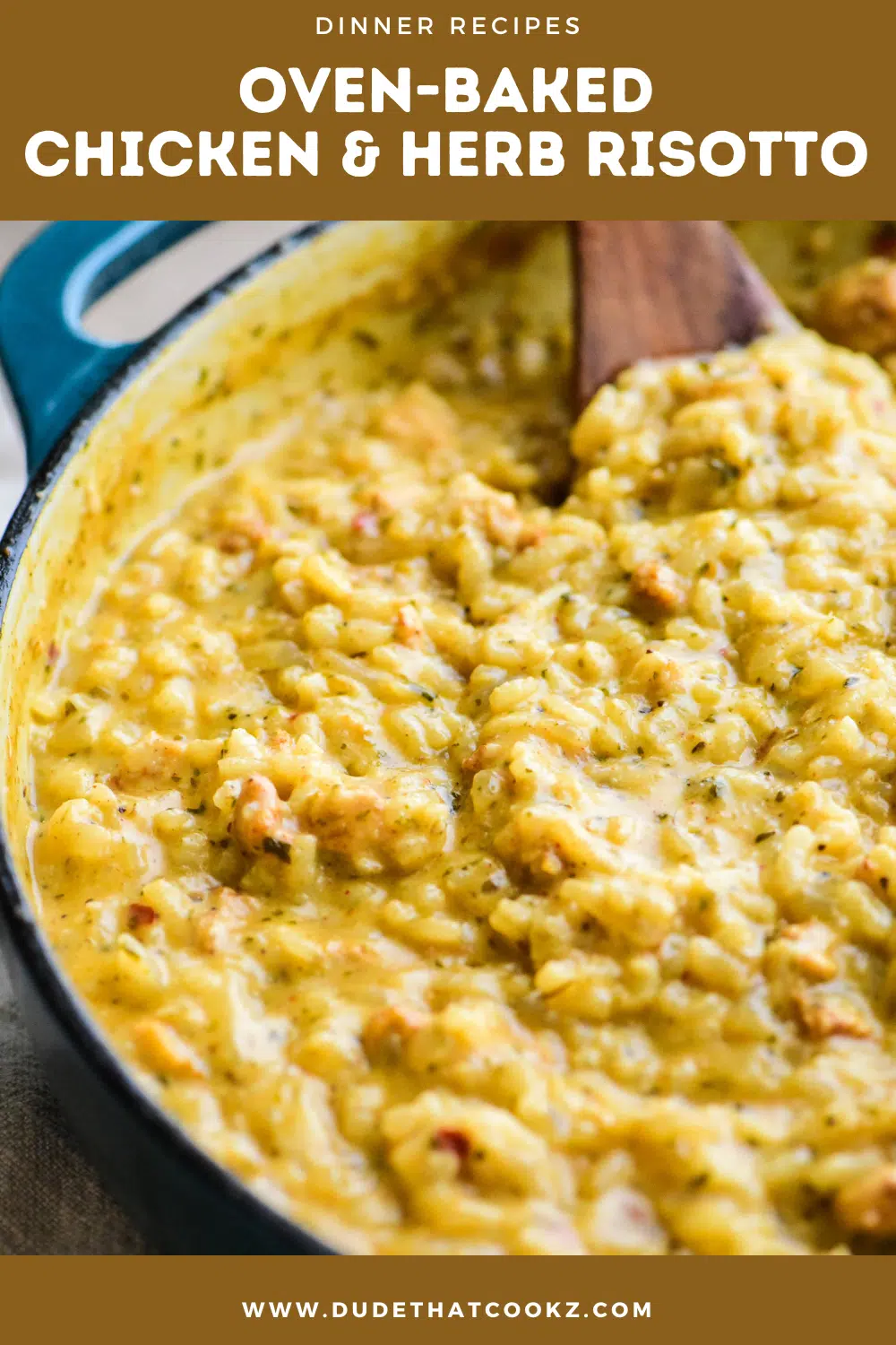 oven-baked chicken & herb risotto